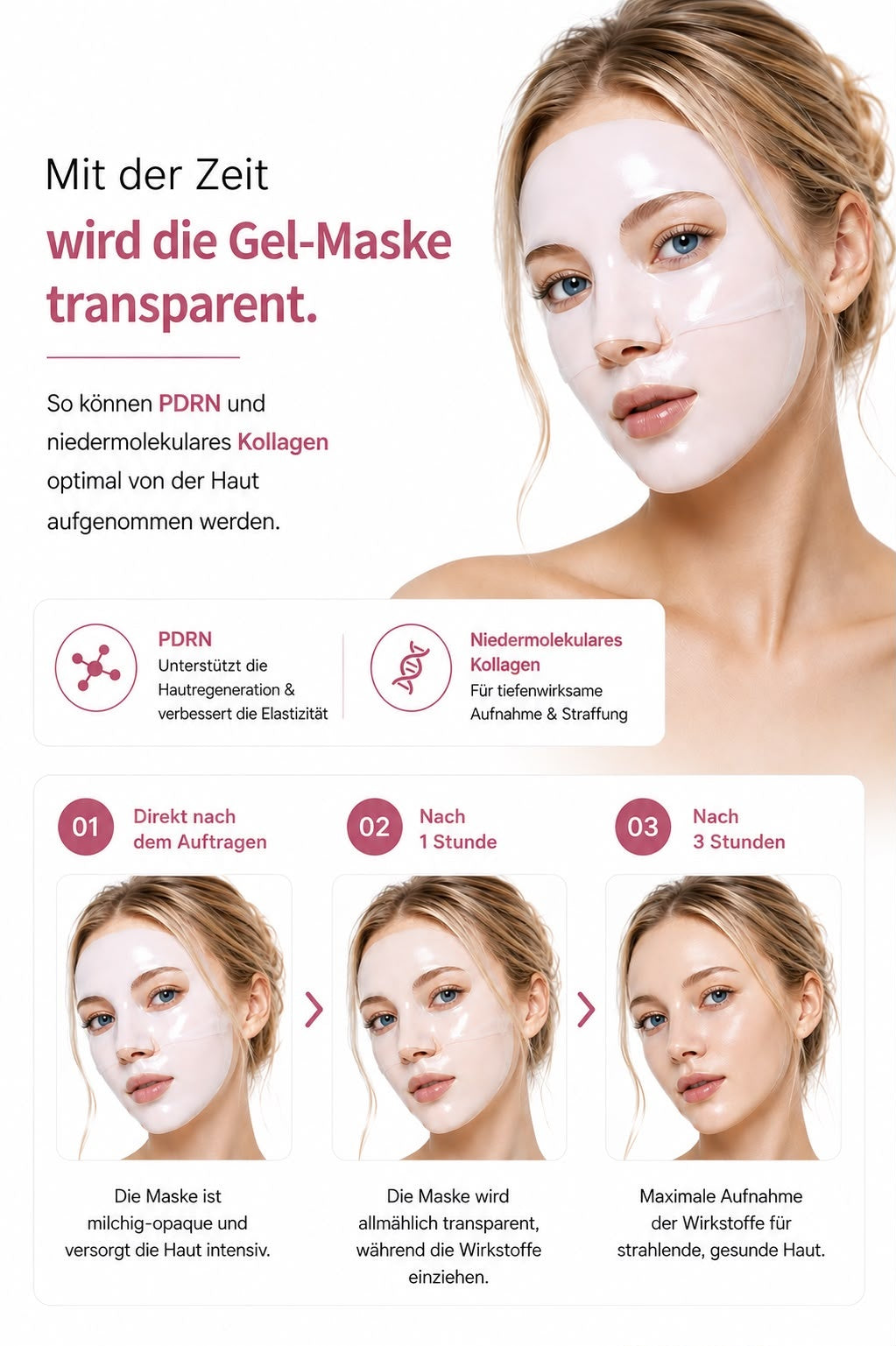 Collagen PDRN Hydrogel Face Mask